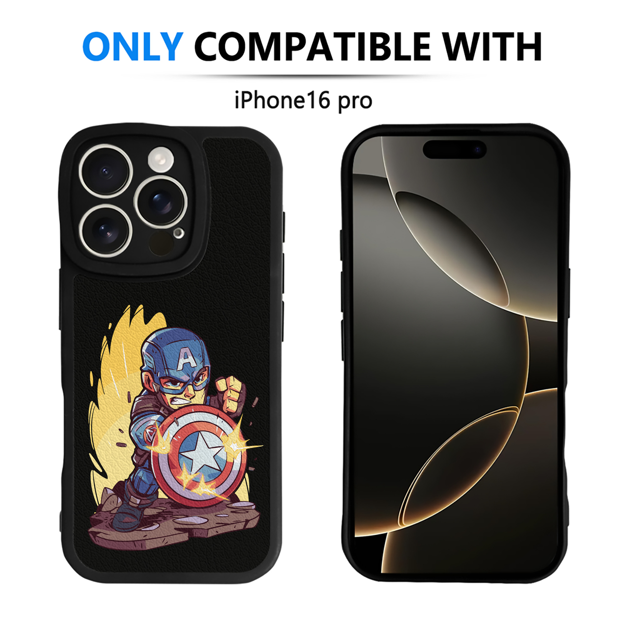 （画像用） アベンジャーズ The Avengers 【iPhone 16シリーズ対応】シリコンスマホケース（レザー調） 材質：シリコン